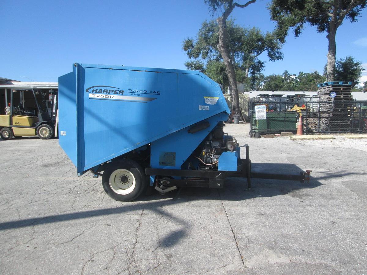 Used Harper TV60R Pull Behind Yard Turf Vac