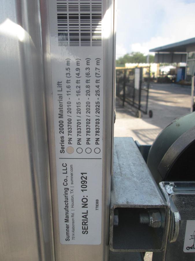 Used Sumner Material Lift