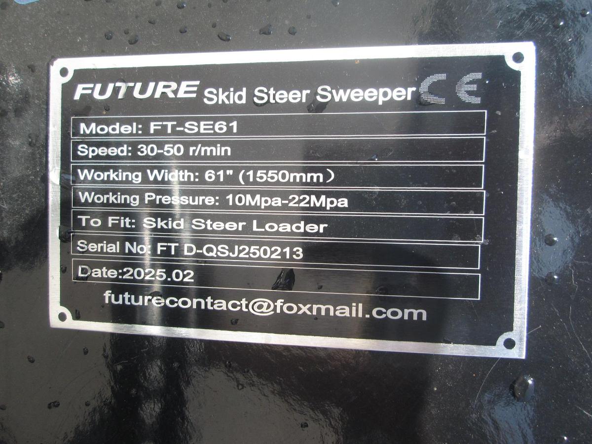 New 60" Skid Steer Sweeper