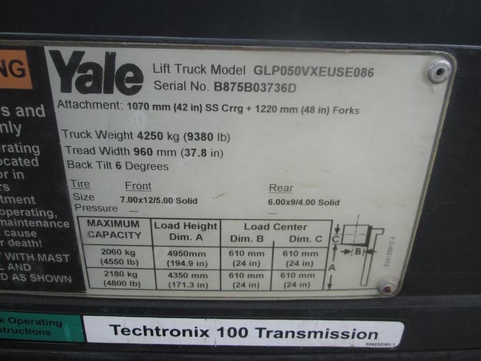 Used 2006 Yale GLP050 5K Forklift