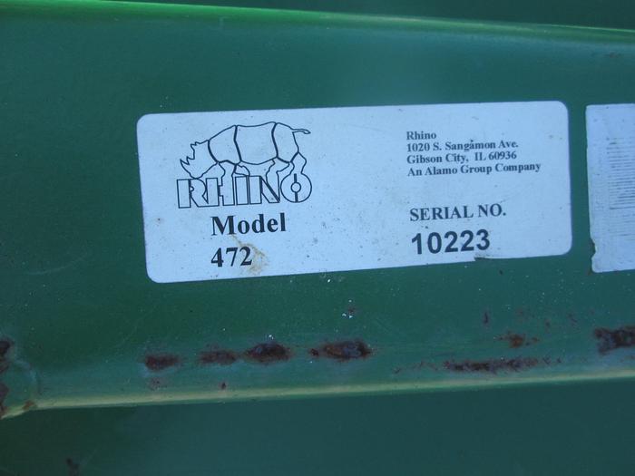 Used 2017 Rhino 472 Rotary Mower