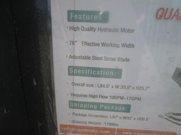 Used New 76" Skid Steer Vibratory Roller