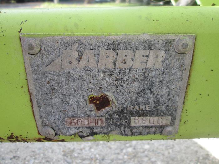 Used Barber 600HD Surf Rake