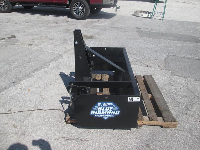 New 4' Blue Diamond 3 Point Box Blade