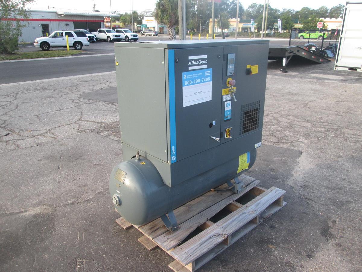 Used 2021 Atlas Copco G4FF Air Compressor with Dryer