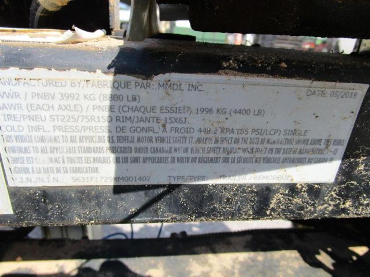 Used 2019 MMDI 5x10 Trailer