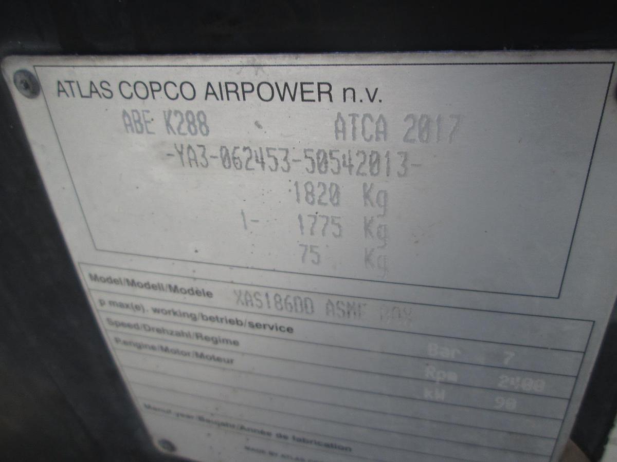 Used 2005 Atlas Copco XAS 186 DD Portable Air Compressor