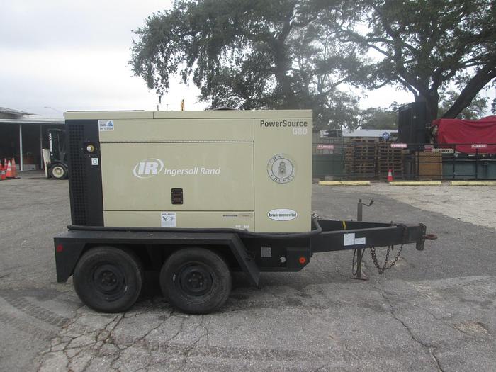 Used 2007 Ingersoll Rand 66KW Trailer Mounted Generator