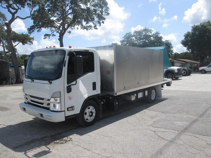 Used 2023 Isuzu NPR Sparkling Bins Trash Can Washing Truck