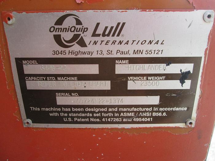 Used JLG Lull 644B-42 Telescopic Telehandler