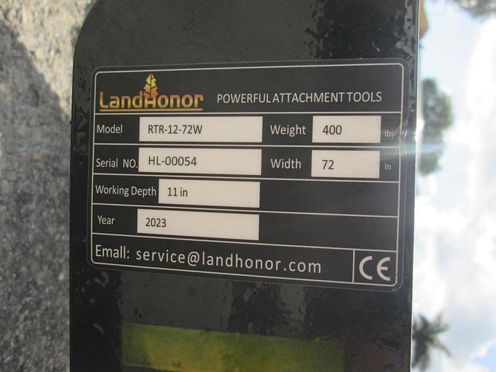 Used New 6' Skid Steer Root Rake