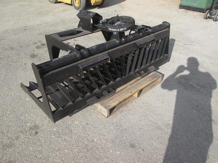 New 74" Heavy Duty Skid Steer Grapple Rake