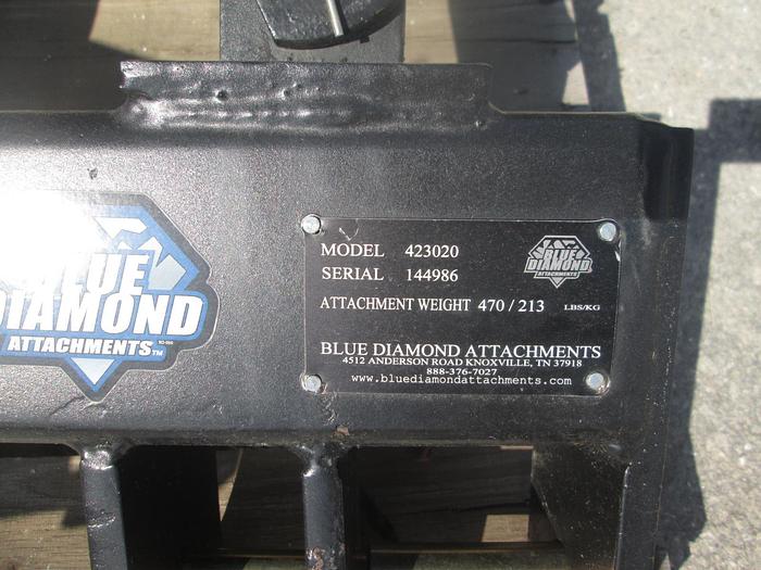 New Blue Diamond 8' Tilt and Swivel 3 Point Scrape Blade