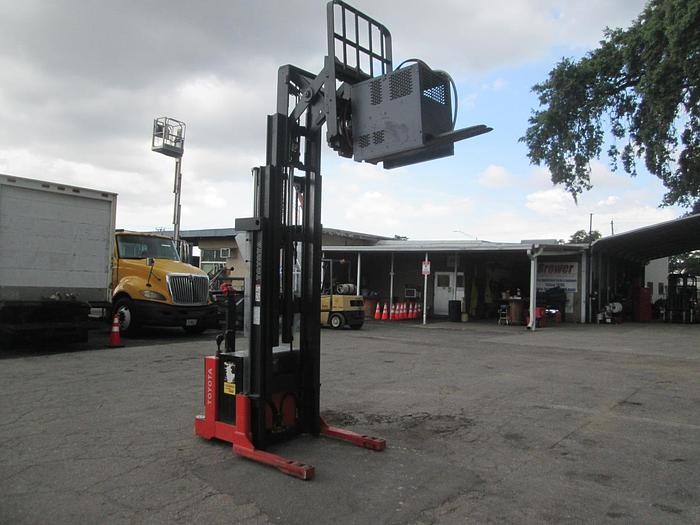 Used Toyota 6BWR15 Walkie Stacker Reach Electric Forklift