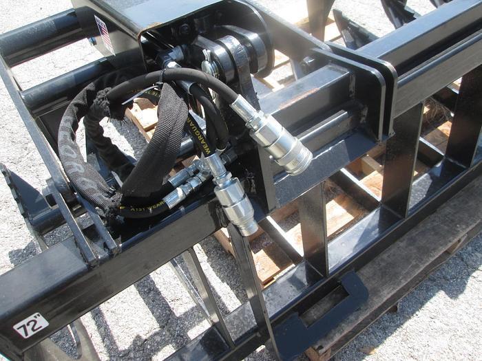 New 72" Skid Steer Grapple Rake