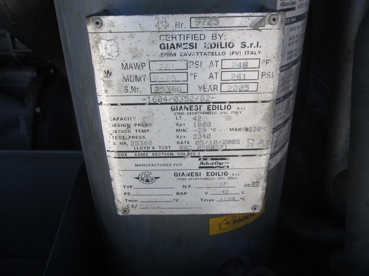 Used 2005 Atlas Copco XAS 186 DD Portable Air Compressor