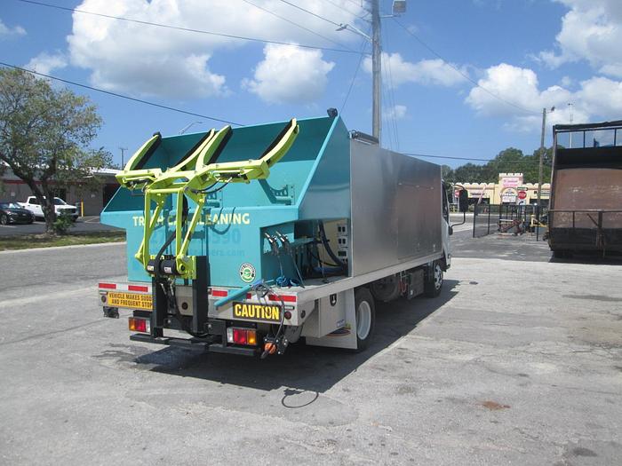 Used 2023 Isuzu NPR Sparkling Bins Trash Can Washing Truck