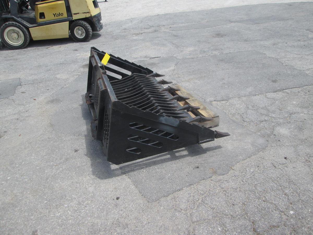 Used 6' Skid Steer Rock Bucket