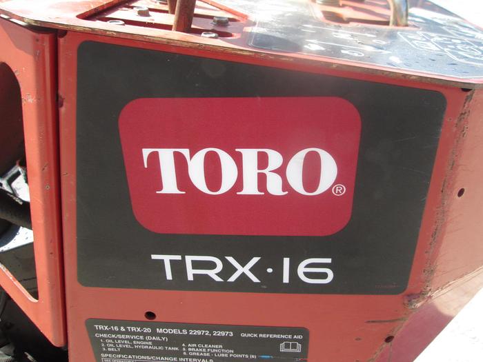 Used 2018 Toro TRX-16 Walk Behind Trencher