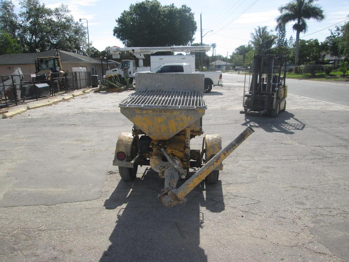 Used Mayco C-30HDN Towable Concrete Pump