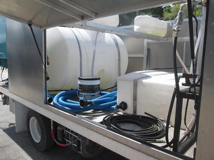 Used 2023 Isuzu NPR Sparkling Bins Trash Can Washing Truck