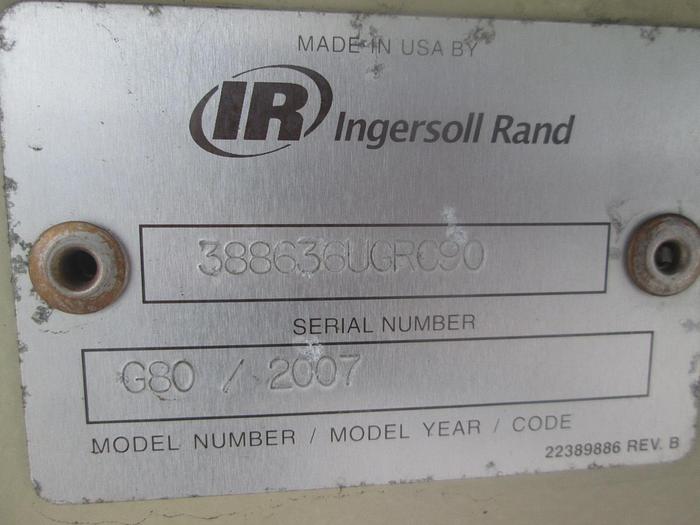 Used 2007 Ingersoll Rand 66KW Trailer Mounted Generator