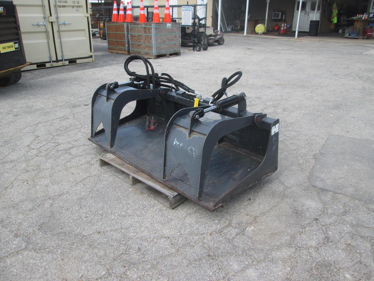 Used 6' Skid Steer Grapple Bucket