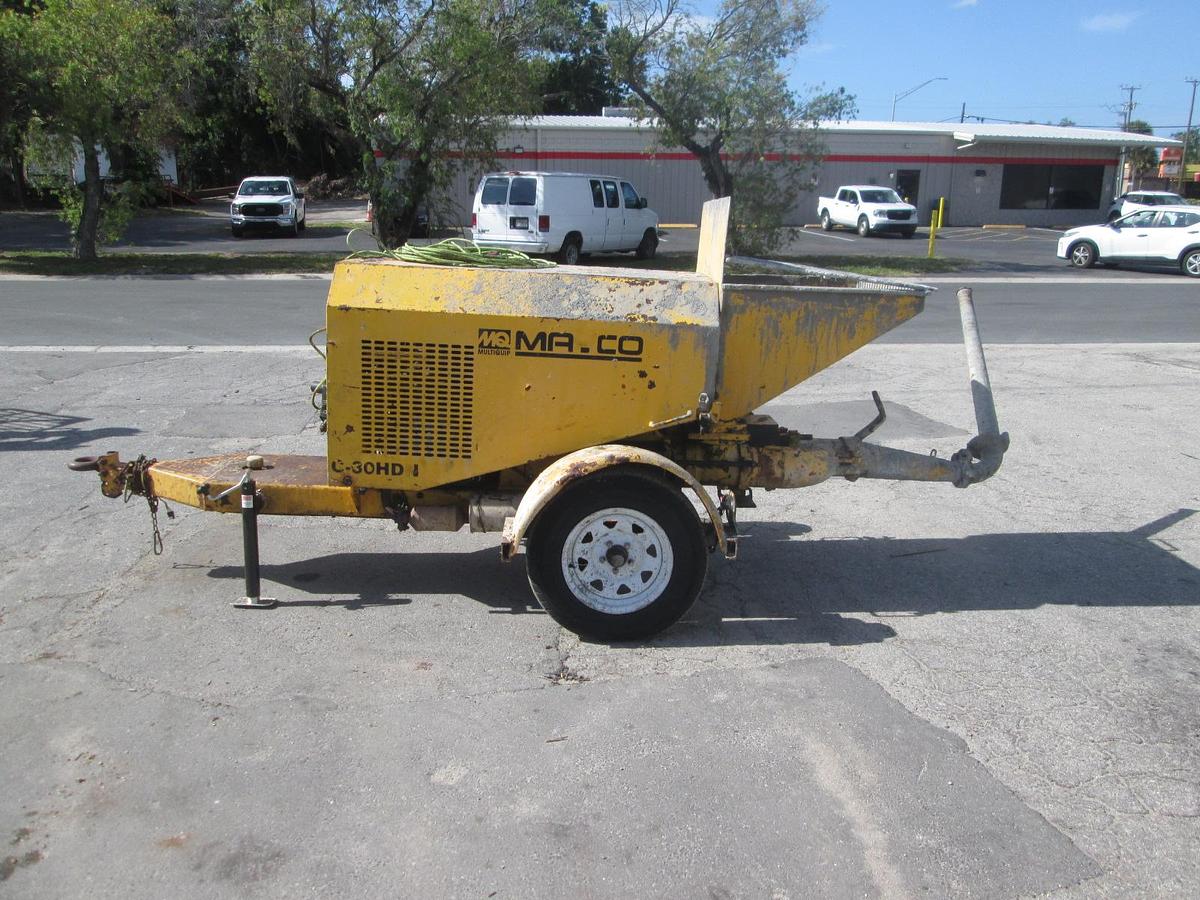 Used Mayco C-30HDN Towable Concrete Pump