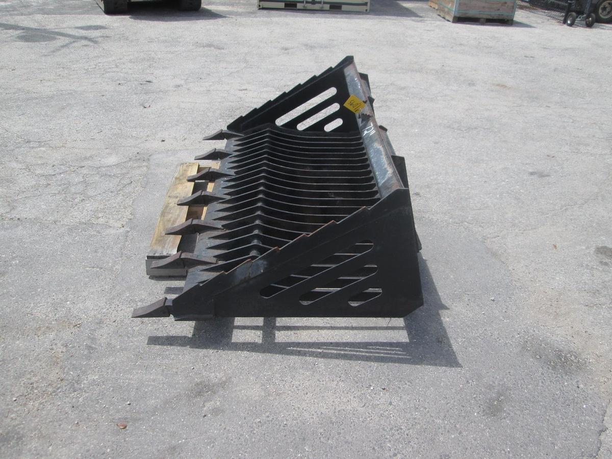 Used 6' Skid Steer Rock Bucket