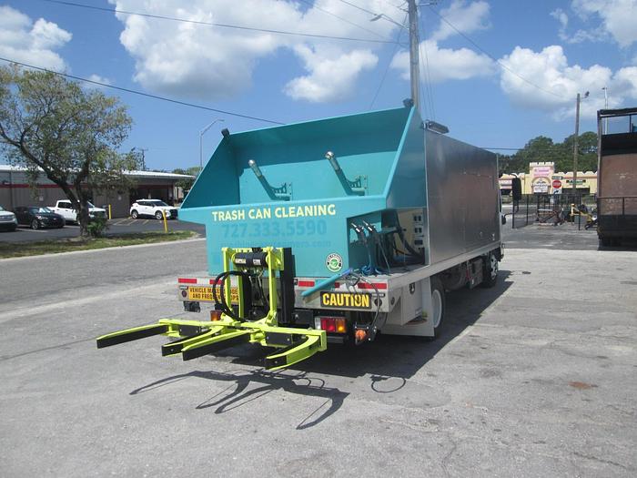 Used 2023 Isuzu NPR Sparkling Bins Trash Can Washing Truck
