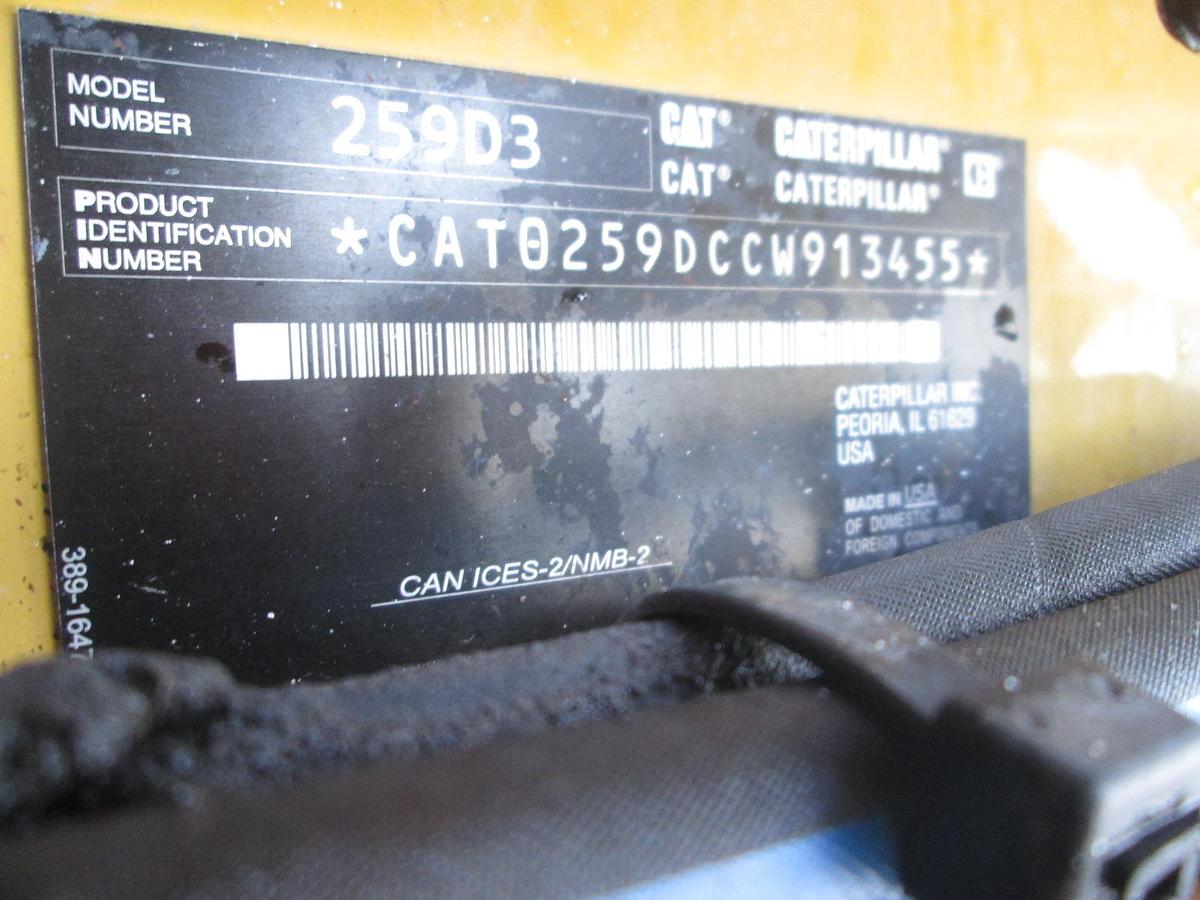 Used 2021 Caterpillar 259D3 Skid Steer