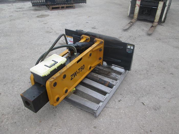 Used New Wolverine ZW-750 Hydraulic Skid Steer Breaker