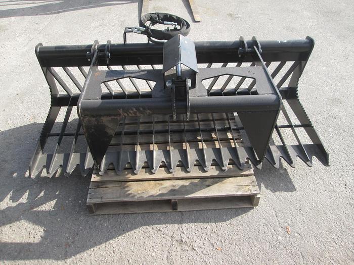 New 74" Heavy Duty Skid Steer Grapple Rake