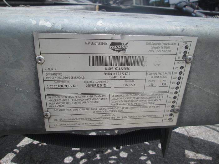 Used 2019 Wabash Semi Tow Dolly