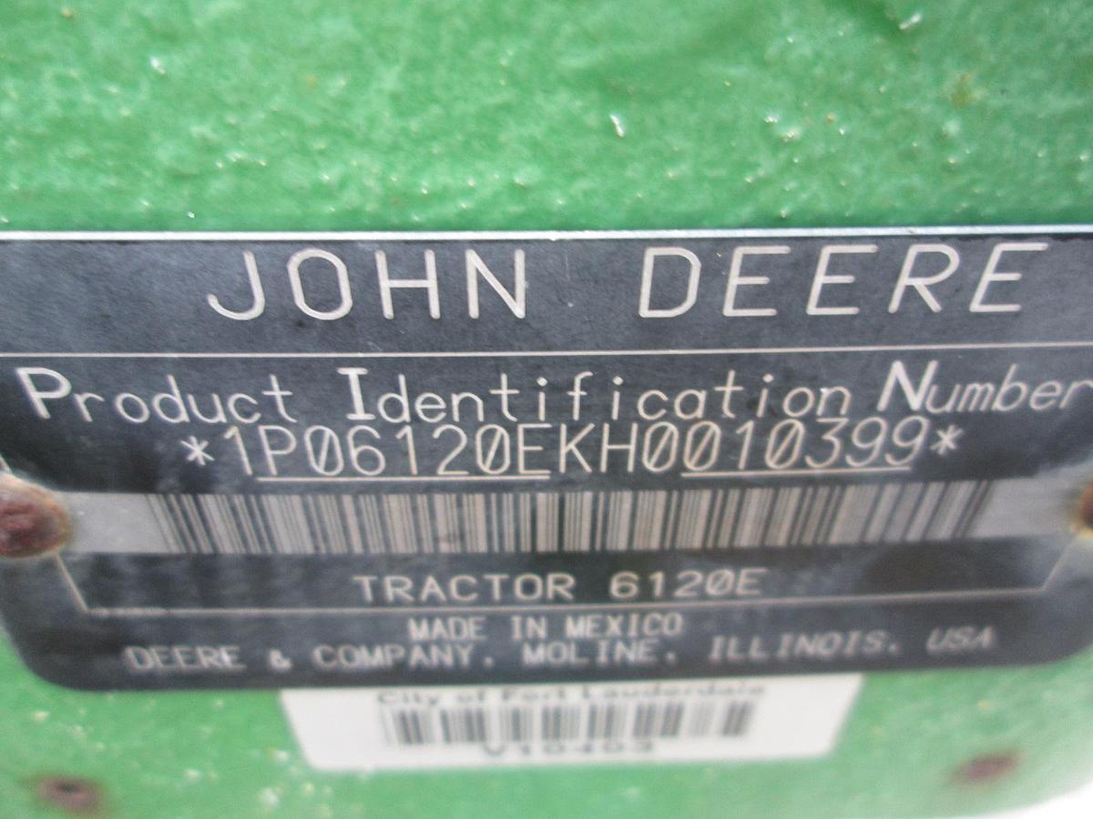 Used 2017 John Deere 6120E Tractor