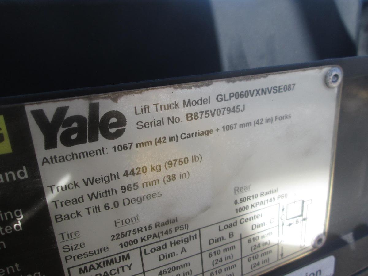Used 2011 Yale GLP 060 Forklift