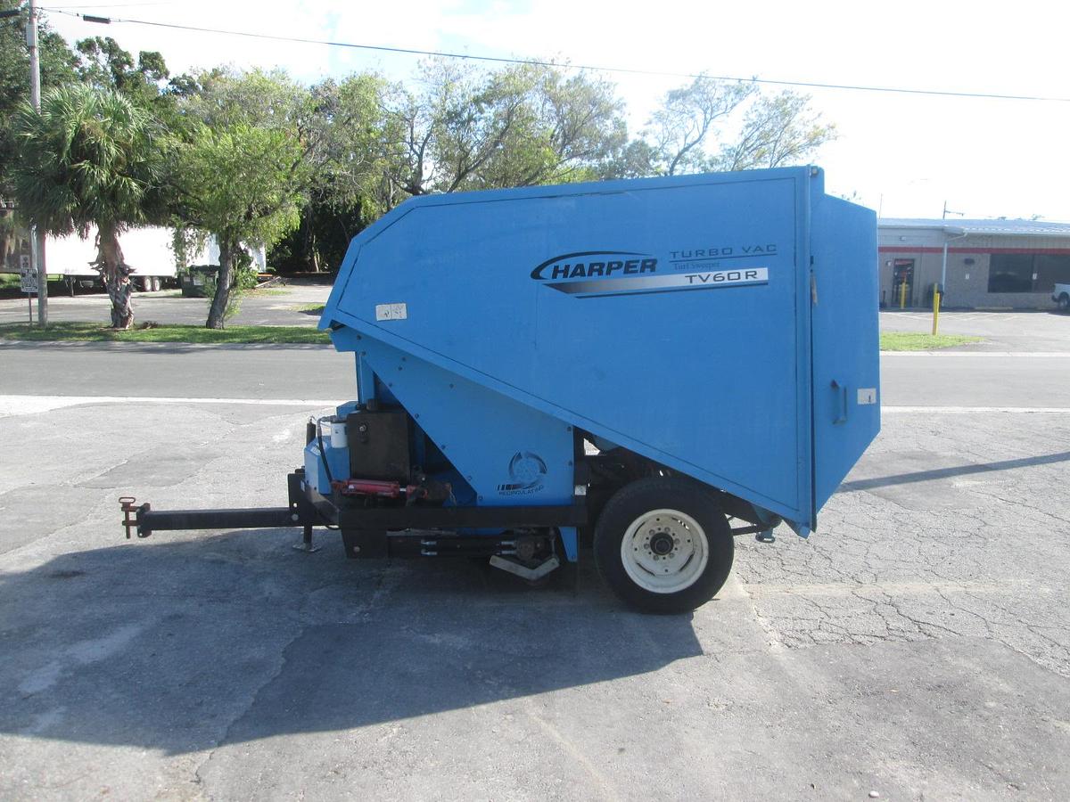 Used Harper TV60R Pull Behind Yard Turf Vac