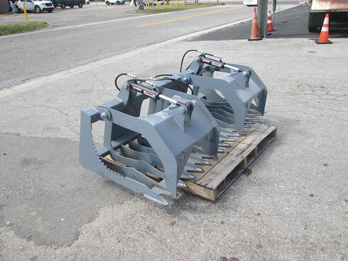 New 6' Skid Steer Grapple Rake