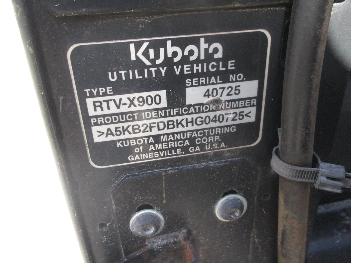 Used 2017 Kubota RTV900