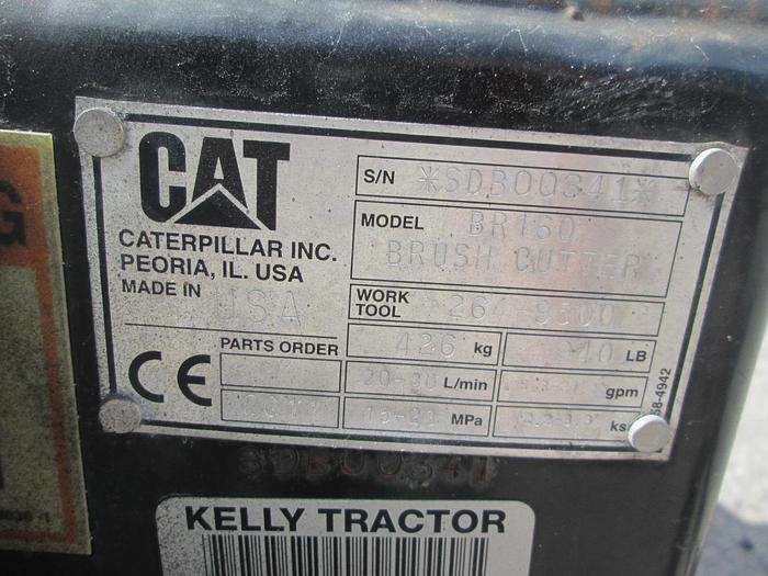 Used Caterpillar BR160 5' Skid Steer Brush Cutter