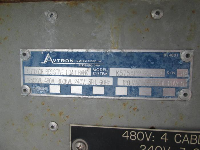 Used 2008 Avtron Load Bank Trailer