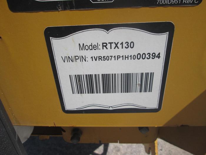 Used Vermeer RTX130 Walk Behind Trencher