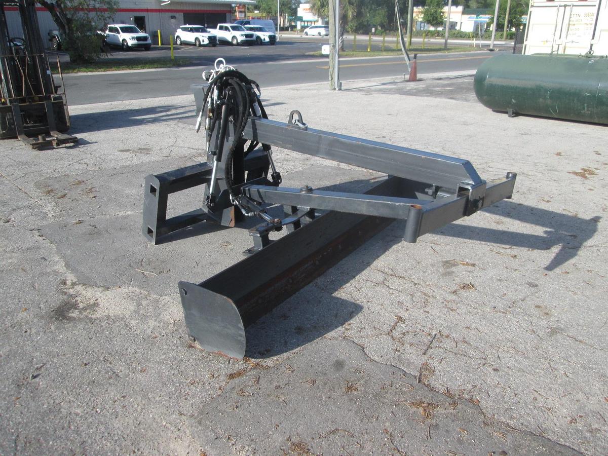 Used 8' Skid Steer Grader Blade Attachment
