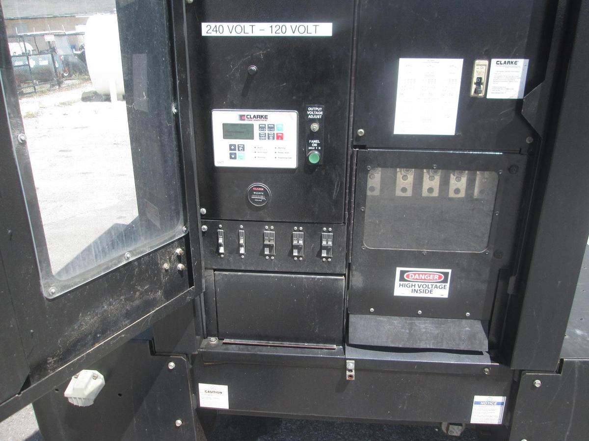 Used 2015 Clarke 47KW Trailer Mounted Generator