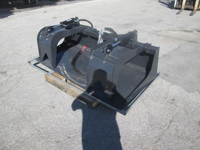 Used New 72" Skid Steer Grapple Bucket