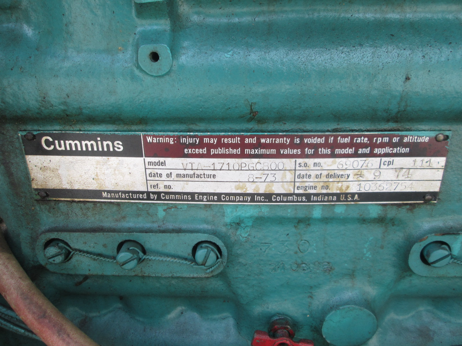 Used 500KW Cummins Onan Standby 