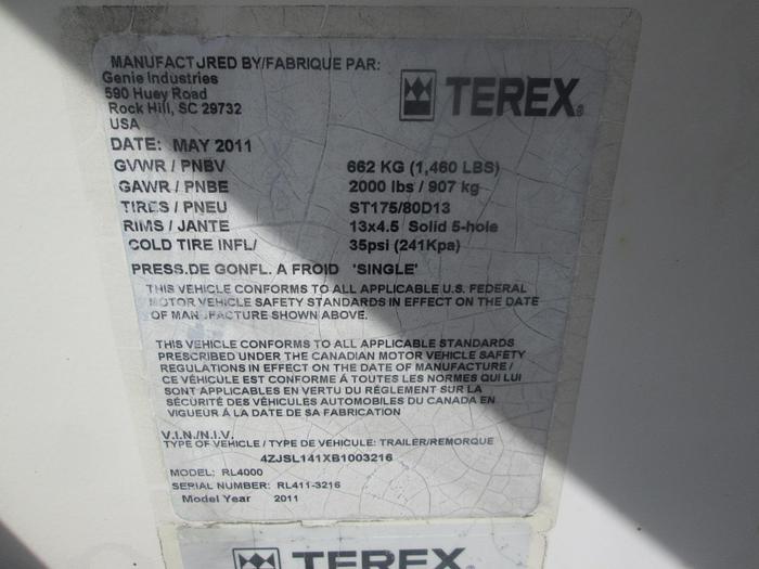 Used 2011 Terex Light Tower