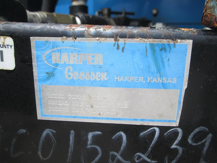 Used 2010 Harper TV60R Pull Behind Turf Vac