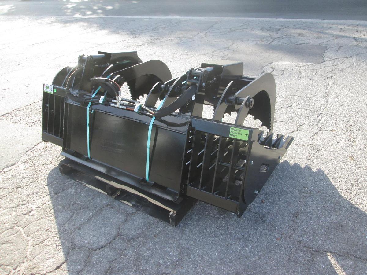 Prime 74" Commercial Duty Rock and Brush Grapple
