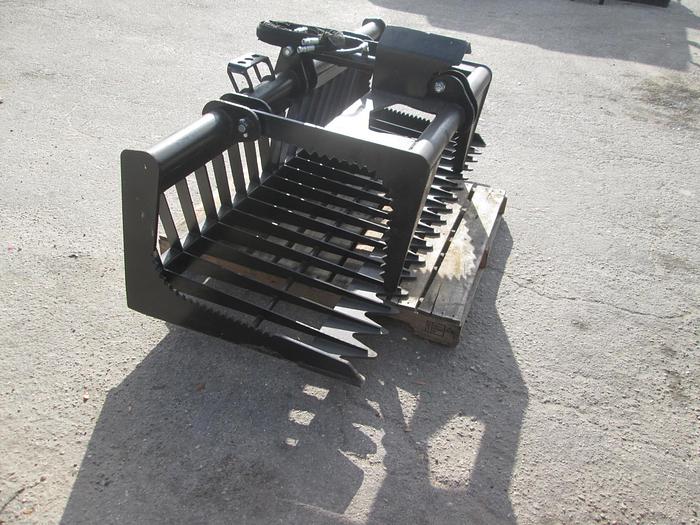 New 74" Heavy Duty Skid Steer Grapple Rake